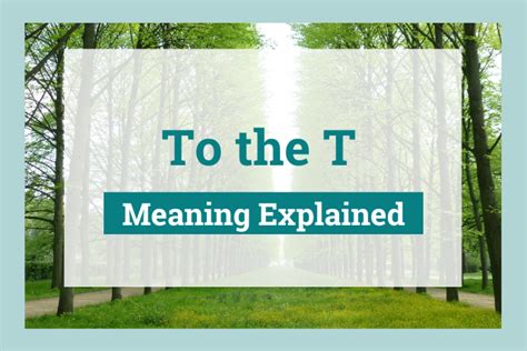 t' meaning